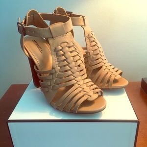 Merona Tan Sandal Heel